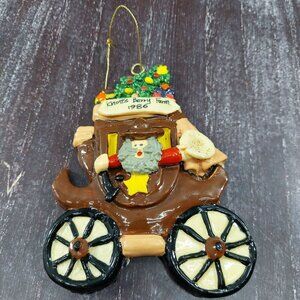 Knotts Berry Farm 1986 Santa Christmas Ornament Vintage